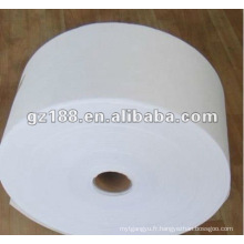 Tissu non tissé 70 % viscose et 30 % polyester Spunlace 45 g/m² pour lingettes humides
